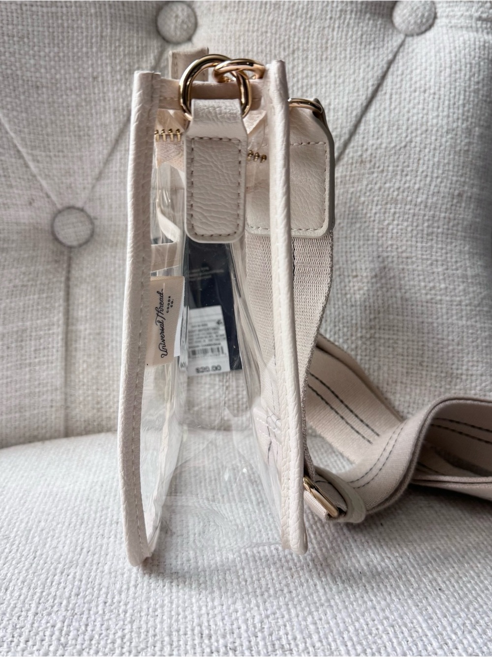 Universal Thread Everyday Crossbody Stadium Bag Stucco Clear, NWT - Picture 9 of 11